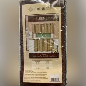 2 Set Elrene Grommet Essex Tier Set 60'W x 36"L